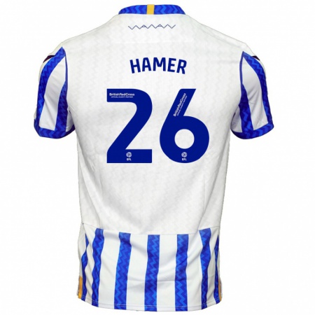 Kandiny Damen Ben Hamer #26 Blau Weiß Heimtrikot Trikot 2024/25 T-Shirt