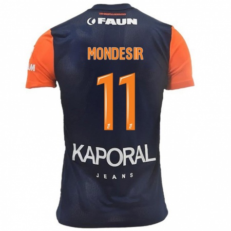 Kandiny Damen Nérilia Mondésir #11 Marineblau Orange Heimtrikot Trikot 2024/25 T-Shirt