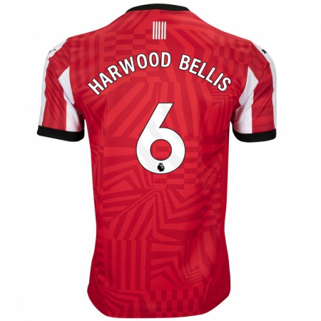 Kandiny Damen Taylor Harwood-Bellis #6 Rot Weiß Heimtrikot Trikot 2024/25 T-Shirt