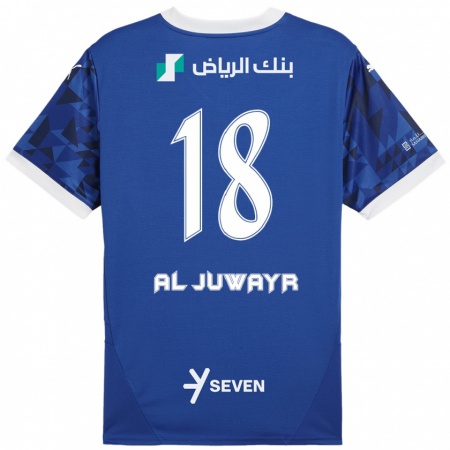 Kandiny Damen Musab Al-Juwayr #18 Dunkelblau Weiß Heimtrikot Trikot 2024/25 T-Shirt