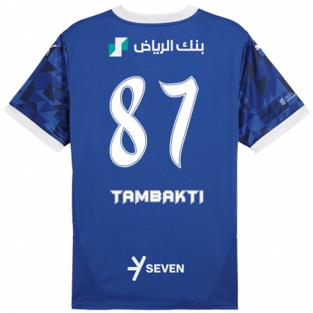 Kandiny Damen Hassan Tambakti #87 Dunkelblau Weiß Heimtrikot Trikot 2024/25 T-Shirt