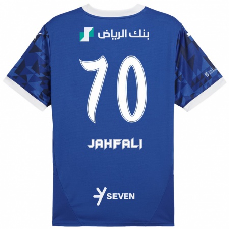 Kandiny Damen Mohammed Jahfali #70 Dunkelblau Weiß Heimtrikot Trikot 2024/25 T-Shirt