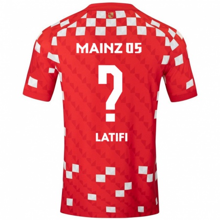 Kandiny Damen Artan Latifi #0 Weiß Rot Heimtrikot Trikot 2024/25 T-Shirt