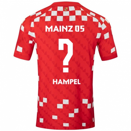 Kandiny Damen Luca Hampel #0 Weiß Rot Heimtrikot Trikot 2024/25 T-Shirt