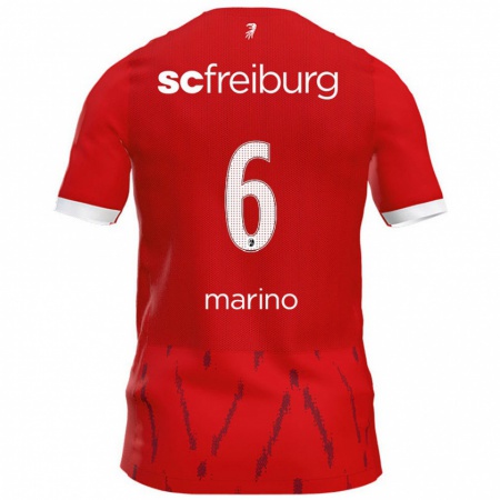 Kandiny Damen Luca Marino #6 Rot Heimtrikot Trikot 2024/25 T-Shirt