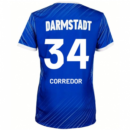 Kandiny Damen Killian Corredor #34 Blau Weiß Heimtrikot Trikot 2024/25 T-Shirt