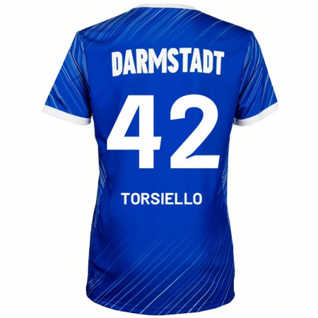 Kandiny Damen Fabio Torsiello #42 Blau Weiß Heimtrikot Trikot 2024/25 T-Shirt