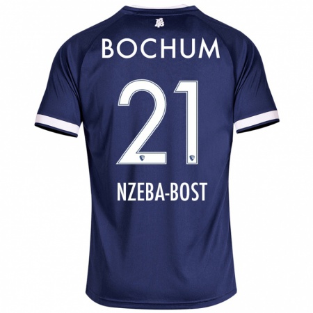 Kandiny Damen Jan Nzeba-Bost #21 Dunkelblau Heimtrikot Trikot 2024/25 T-Shirt