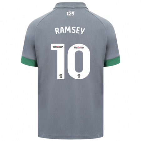 Kandiny Damen Aaron Ramsey #10 Dunkelgrau Auswärtstrikot Trikot 2024/25 T-Shirt