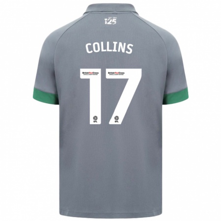 Kandiny Damen Jamilu Collins #17 Dunkelgrau Auswärtstrikot Trikot 2024/25 T-Shirt