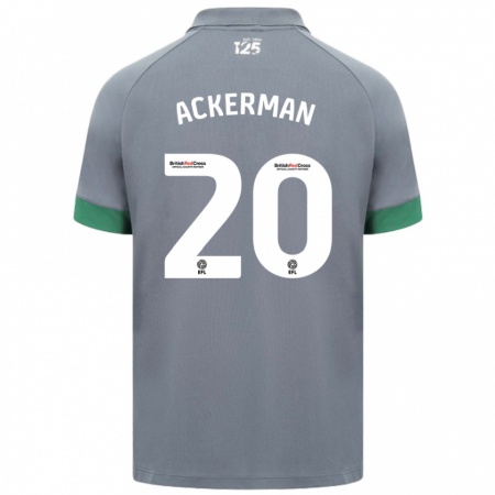 Kandiny Damen Mali Ackerman #20 Dunkelgrau Auswärtstrikot Trikot 2024/25 T-Shirt