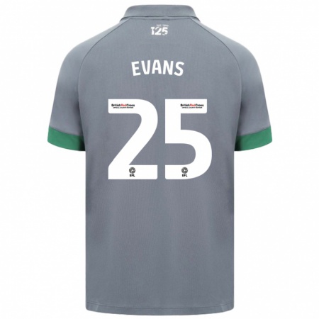 Kandiny Damen Kieron Evans #25 Dunkelgrau Auswärtstrikot Trikot 2024/25 T-Shirt