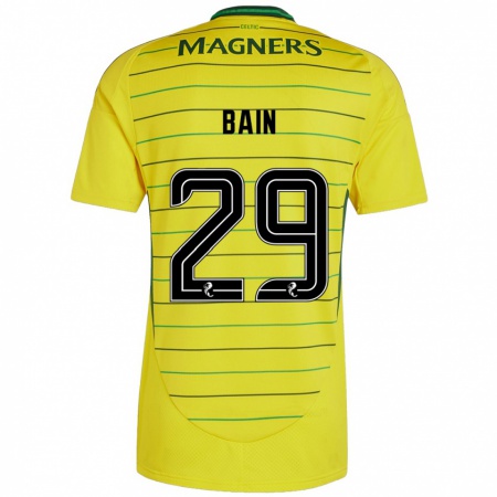 Kandiny Damen Scott Bain #29 Gelb Auswärtstrikot Trikot 2024/25 T-Shirt