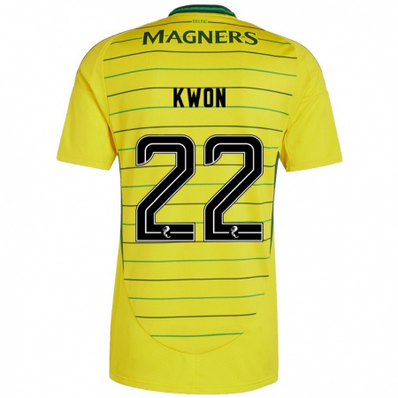 Kandiny Damen Hyeok-Kyu Kwon #22 Gelb Auswärtstrikot Trikot 2024/25 T-Shirt