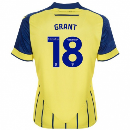 Kandiny Damen Karlan Grant #18 Gelb Blau Auswärtstrikot Trikot 2024/25 T-Shirt