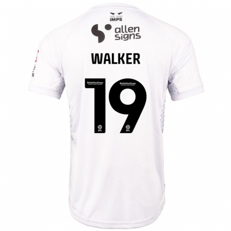 Kandiny Damen Tyler Walker #19 Rot Weiß Auswärtstrikot Trikot 2024/25 T-Shirt