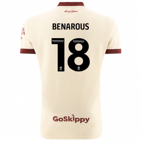 Kandiny Damen Ayman Benarous #18 Cremeweiß Auswärtstrikot Trikot 2024/25 T-Shirt