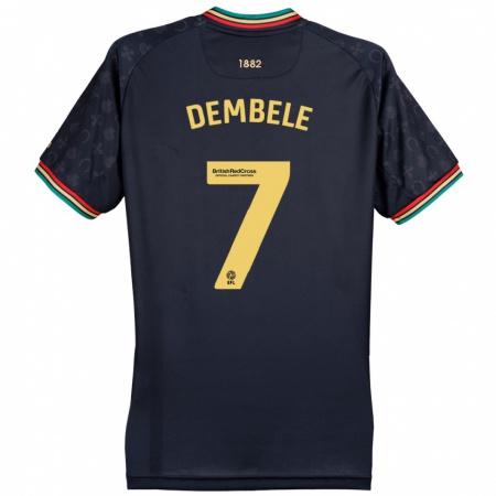 Kandiny Damen Karamoko Dembélé #7 Dunkelmarineblau Auswärtstrikot Trikot 2024/25 T-Shirt