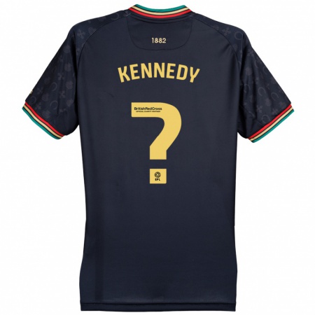 Kandiny Damen Rico Kennedy #0 Dunkelmarineblau Auswärtstrikot Trikot 2024/25 T-Shirt