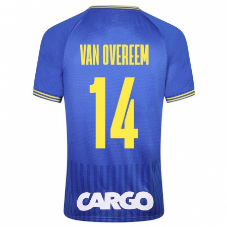 Kandiny Damen Joris Van Overeem #14 Weiß Auswärtstrikot Trikot 2024/25 T-Shirt