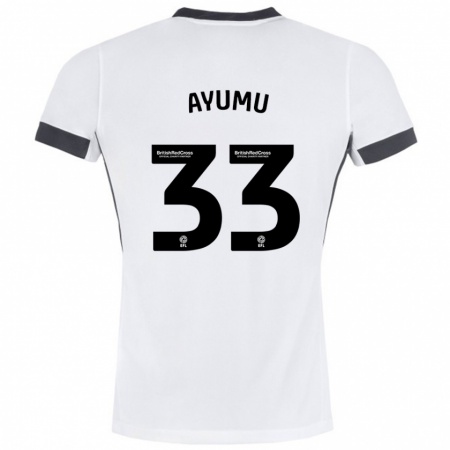 Kandiny Damen Ayumu Yokoyama #33 Weiß Schwarz Auswärtstrikot Trikot 2024/25 T-Shirt