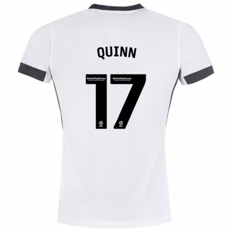 Kandiny Damen Lucy Quinn #17 Weiß Schwarz Auswärtstrikot Trikot 2024/25 T-Shirt