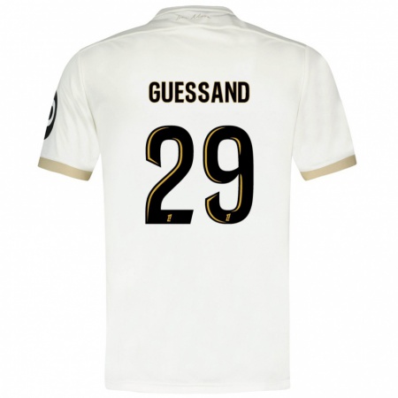 Kandiny Damen Evann Guessand #29 Weißgold Auswärtstrikot Trikot 2024/25 T-Shirt