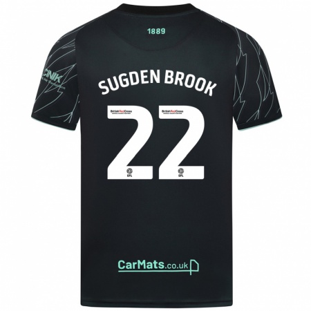 Kandiny Damen Darcie Sugden-Brook #22 Schwarz Grün Auswärtstrikot Trikot 2024/25 T-Shirt