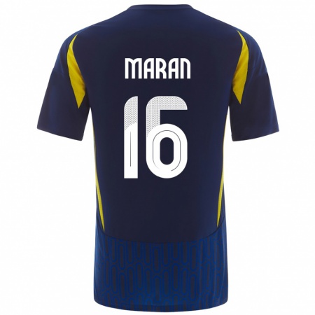 Kandiny Damen Mohammed Maran #16 Blau Gelb Auswärtstrikot Trikot 2024/25 T-Shirt