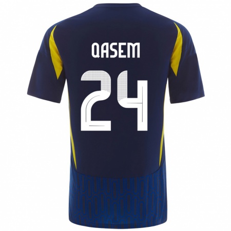 Kandiny Damen Mohammed Qasem #24 Blau Gelb Auswärtstrikot Trikot 2024/25 T-Shirt