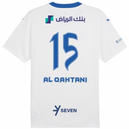 Kandiny Damen Mohammed Al-Qahtani #15 Weiß Blau Auswärtstrikot Trikot 2024/25 T-Shirt