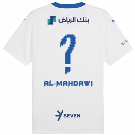 Kandiny Damen Ali Al-Mahdawi #0 Weiß Blau Auswärtstrikot Trikot 2024/25 T-Shirt