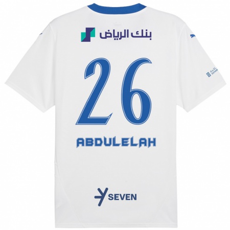 Kandiny Damen Abdulelah Al-Malki #26 Weiß Blau Auswärtstrikot Trikot 2024/25 T-Shirt