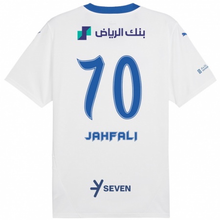 Kandiny Damen Mohammed Jahfali #70 Weiß Blau Auswärtstrikot Trikot 2024/25 T-Shirt