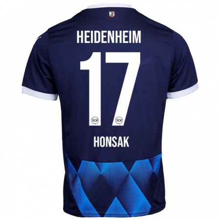 Kandiny Damen Mathias Honsak #17 Dunkel Marineblau Auswärtstrikot Trikot 2024/25 T-Shirt