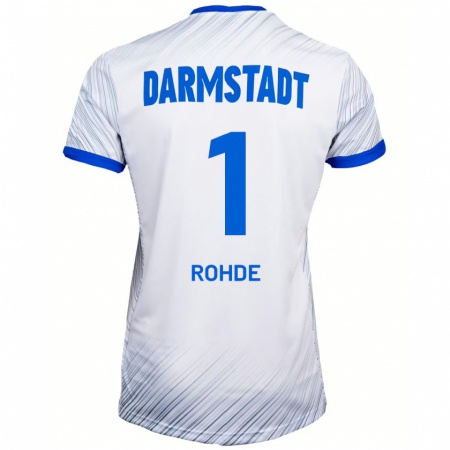 Kandiny Damen Til Rohde #1 Weiß Blau Auswärtstrikot Trikot 2024/25 T-Shirt