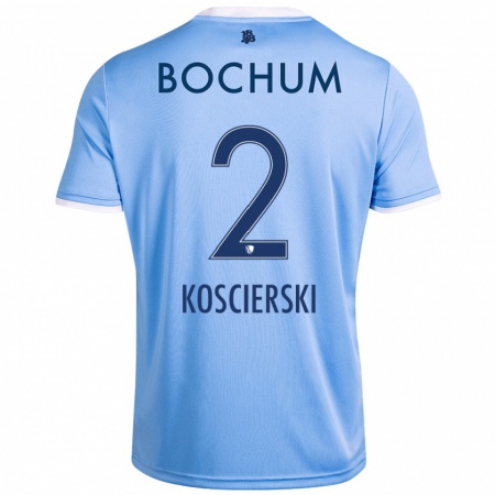 Kandiny Damen Kacper Koscierski #2 Himmelblau Auswärtstrikot Trikot 2024/25 T-Shirt