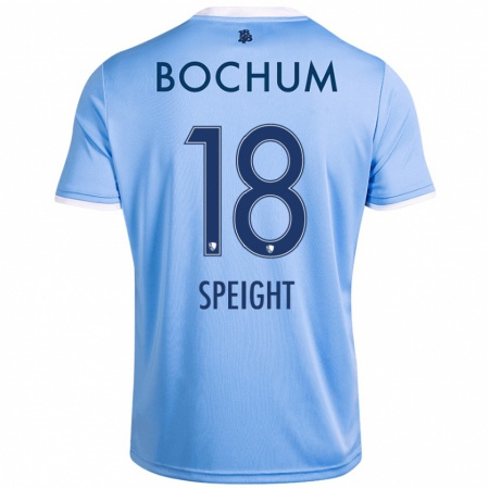 Kandiny Damen Benjamin Speight #18 Himmelblau Auswärtstrikot Trikot 2024/25 T-Shirt