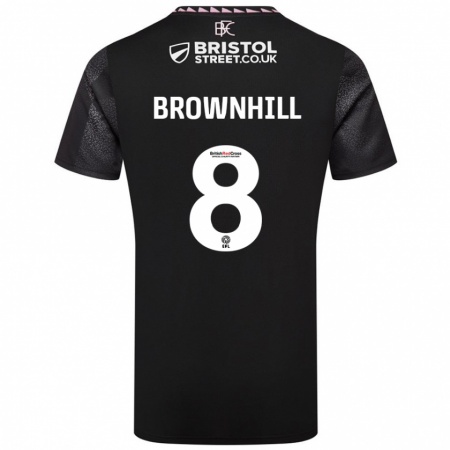 Kandiny Damen Josh Brownhill #8 Schwarz Auswärtstrikot Trikot 2024/25 T-Shirt