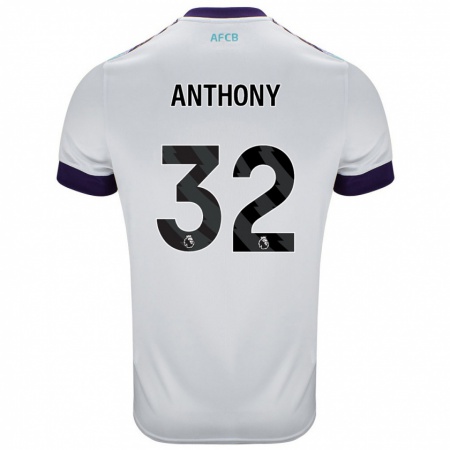 Kandiny Damen Jaidon Anthony #32 Weiß Grün Lila Auswärtstrikot Trikot 2024/25 T-Shirt