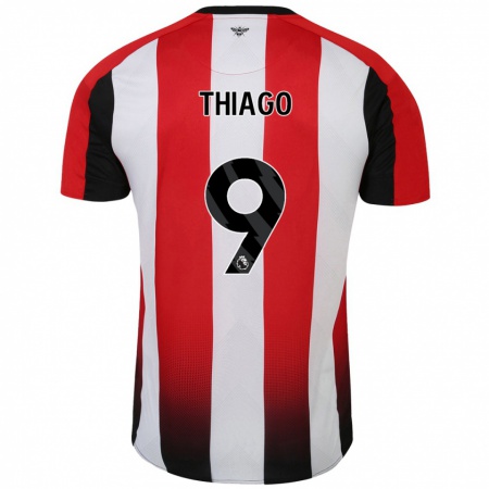 Kandiny Kinder Igor Thiago #9 Rot Weiß Heimtrikot Trikot 2024/25 T-Shirt