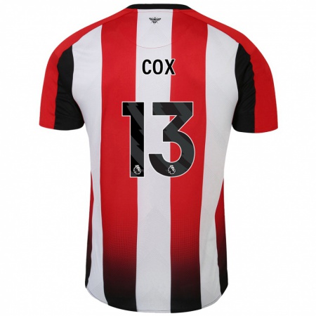 Kandiny Kinder Matthew Cox #13 Rot Weiß Heimtrikot Trikot 2024/25 T-Shirt