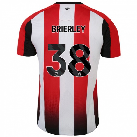 Kandiny Kinder Ethan Brierley #38 Rot Weiß Heimtrikot Trikot 2024/25 T-Shirt