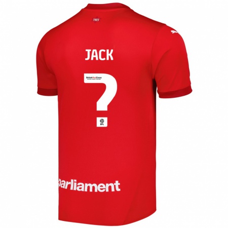 Kandiny Kinder Jack Woodcock #0 Rot Heimtrikot Trikot 2024/25 T-Shirt