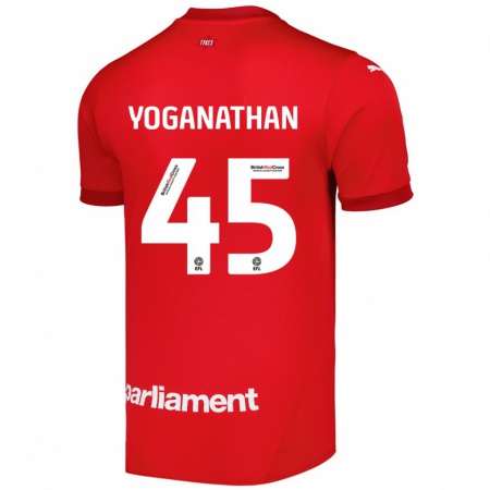 Kandiny Kinder Vimal Yoganathan #45 Rot Heimtrikot Trikot 2024/25 T-Shirt