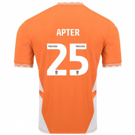 Kandiny Kinder Rob Apter #25 Orange Weiß Heimtrikot Trikot 2024/25 T-Shirt