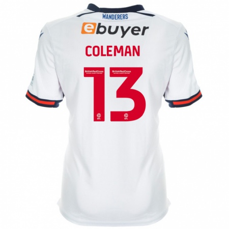 Kandiny Kinder Joel Coleman #13 Weiß Heimtrikot Trikot 2024/25 T-Shirt