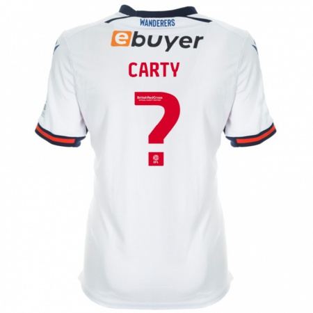 Kandiny Kinder Conor Carty #0 Weiß Heimtrikot Trikot 2024/25 T-Shirt