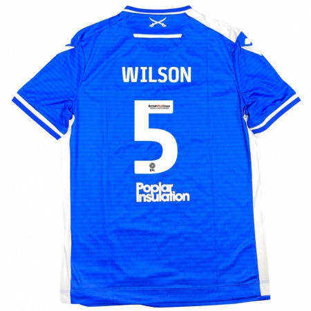 Kandiny Kinder James Wilson #5 Blau Weiß Heimtrikot Trikot 2024/25 T-Shirt