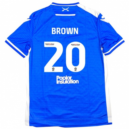 Kandiny Kinder Jevani Brown #20 Blau Weiß Heimtrikot Trikot 2024/25 T-Shirt